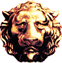 Roman lion face